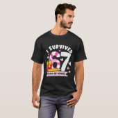 I Survived 67 Days Of School Student Humor Design T-Shirt (Vorne ganz)