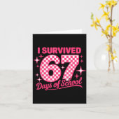 I Survived 67 Days Of School Students Teachers 100 Karte (Gelbe Blume)