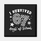 I Survived 67 Days Of School Students Teachers 100 Magnet (Vorne)