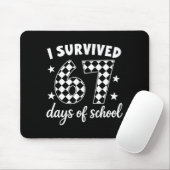 I Survived 67 Days Of School Students Teachers 100 Mousepad (Mit Mouse)