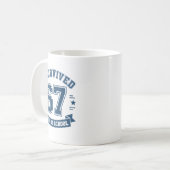 I Survived 67 Days Of School Students Teachers 67 Kaffeetasse (Vorderseite Links)