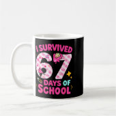 I Survived 67 Days Of School Students Teachers Cut Kaffeetasse (Links)