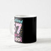 I Survived 67 Days Of School Students Teachers Cut Kaffeetasse (Vorderseite Links)