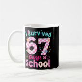 I Survived 67 Days Of School Students Teachers Cut Kaffeetasse (Links)