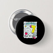 I Survived 67 Days Of School Teacher Student Six S Button (Vorne & Hinten)