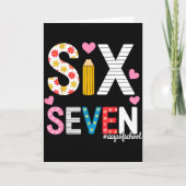 I Survived 67 Days Of School Teacher Student Six S Karte (Vorderseite)