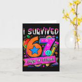 I Survived 67 Days Of School Teacher Student Six S Karte (Gelbe Blume)