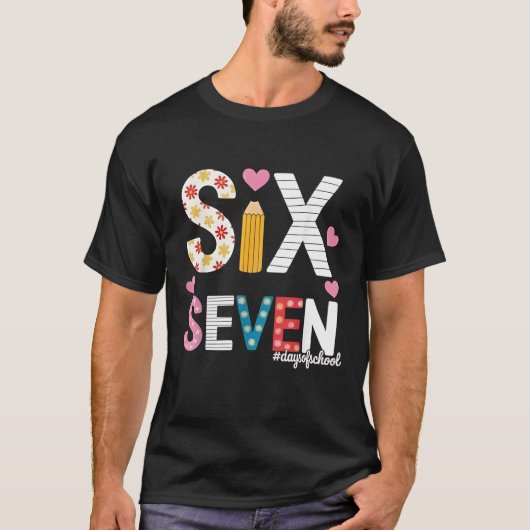 I Survived 67 Days of School Teacher Student Six S T-Shirt (Vorderseite)