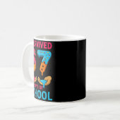 I Survived 67 Days Of School Teachers Students 6 7 Kaffeetasse (Vorderseite Links)
