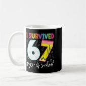I Survived 67 Days Of School Teachers Students Fun Kaffeetasse (Links)