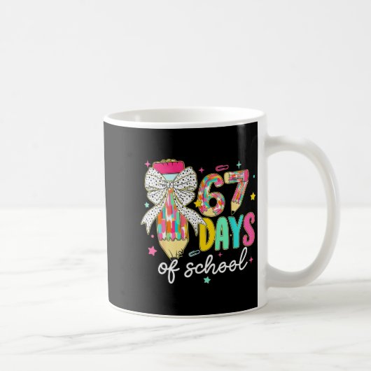 I Survived 67 Days Of School Teachers Students Fun Kaffeetasse (Rechts)