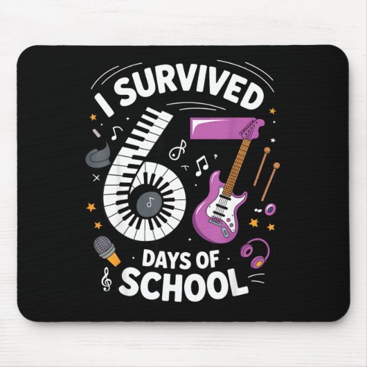 I Survived 67 Days Of School - Teachers Students M Mousepad (Vorne)