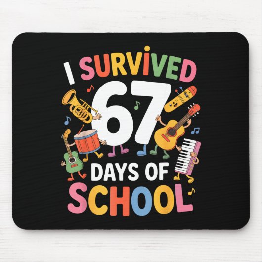I Survived 67 Days Of School - Teachers Students M Mousepad (Vorne)