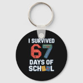 I Survived 67 Days Of School - Teachers Students M Schlüsselanhänger (Vorderseite)