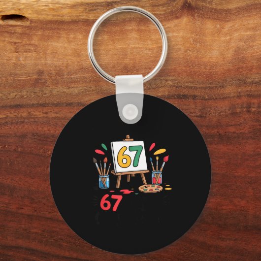 I Survived 67 Days Of School - Teachers Students M Schlüsselanhänger (Vorderseite)