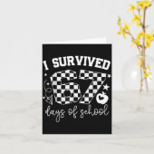 I Survived 67 Days Of School Teachers Students Six Karte (Gelbe Blume)