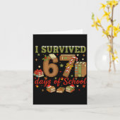 I Survived 67 Days Of School Teachers Students Six Karte (Gelbe Blume)