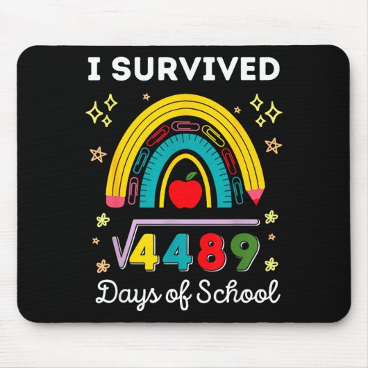 I Survived 67 Days Of School Teachers Students Six Mousepad (Vorne)