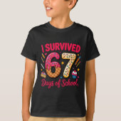 I Survived 67 Days Of School Teachers Students Tee (Vorderseite)
