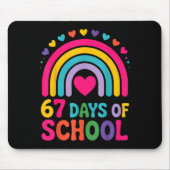I Survived 67 Days Of School Tie Die Rainbow Lover Mousepad (Vorne)