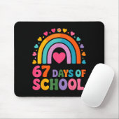 I Survived 67 Days Of School Tie Die Rainbow Lover Mousepad (Mit Mouse)