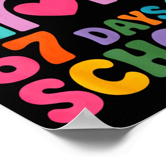 I Survived 67 Days Of School Tie Die Rainbow Lover Poster (Ecke)