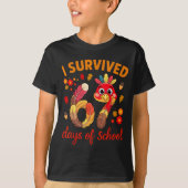 I Survived 67 Days Of School Turkey Thanksgiving T T-Shirt (Vorderseite)