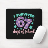 I Survived 67 Days Of School Varwave 6-7 Mousepad (Mit Mouse)