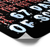 I Survived 67 Days Of School Xmas Candy Cane Tally Poster (Ecke)