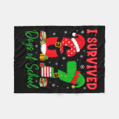 I Survived 67 Six Seven Days Of School Teacher Chr Fleecedecke (Vorderseite (Horizontal))