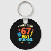 I Survived 67 Six Seven Days Of School Teachers Bo Schlüsselanhänger (Vorderseite)