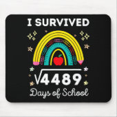 I Survived 67 Square Root Days Of School Funny Mem Mousepad (Vorne)