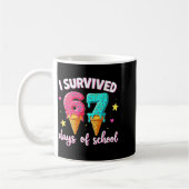 I Survived 67th Days School Drip Ice Cream Funny 6 Kaffeetasse (Links)