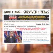 I Survived 6 Years by RoseWrites  Fensteraufkleber (Blatt 2)