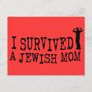 I Survived a Jewish mom Postkarte