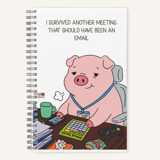 I Survived Another Meeting Notizblock (Vorderseite)