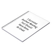 I Survived Another Meeting Notizblock (Linke Seite)