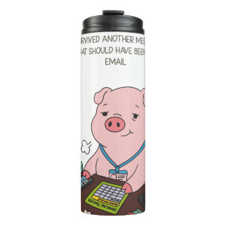 I Survived Another Meeting Thermosbecher