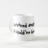 I survived another Zoom Kaffeetasse (Vorderseite Links)