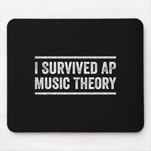I Survived Ap Music Theory Funny Ap Examination Qu Mousepad (Vorne)