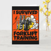 I Survived Forklift Training, New Forklift Operato Karte (Gelbe Blume)