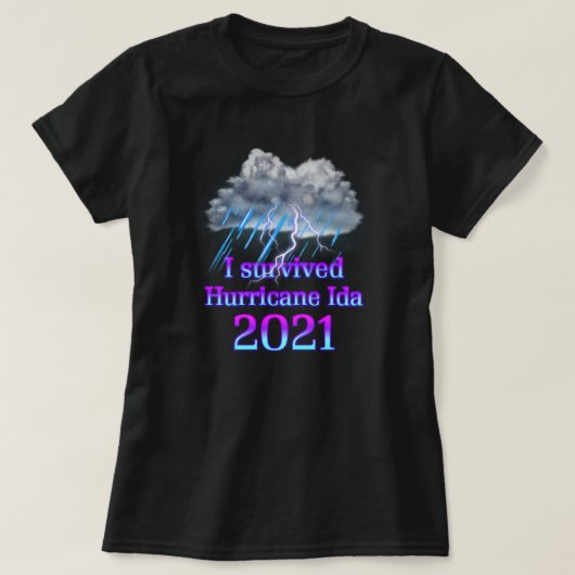 I Survived Hurricane Ida T-Shirt (Design vorne)
