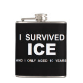 I Survived ICE  Flachmann (Vorderseite)
