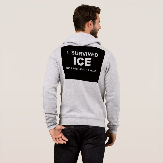 I Survived ICE Hoodie (Schwarz voll)