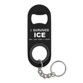 I Survived ICE  Mini Flaschenöffner (Rückseite)