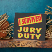 I SURVIVED JURY DUTY FOTOPLATTE (Seite)