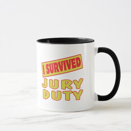 I SURVIVED JURY DUTY TASSE (Rechts)