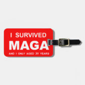I Survived MAGA Gepäckanhänger (Vorderseite horizontal)