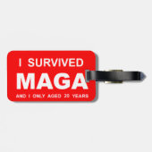 I Survived MAGA Gepäckanhänger (Rückseite horizontal)