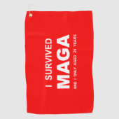 I Survived MAGA  Golfhandtuch (Vorderseite)